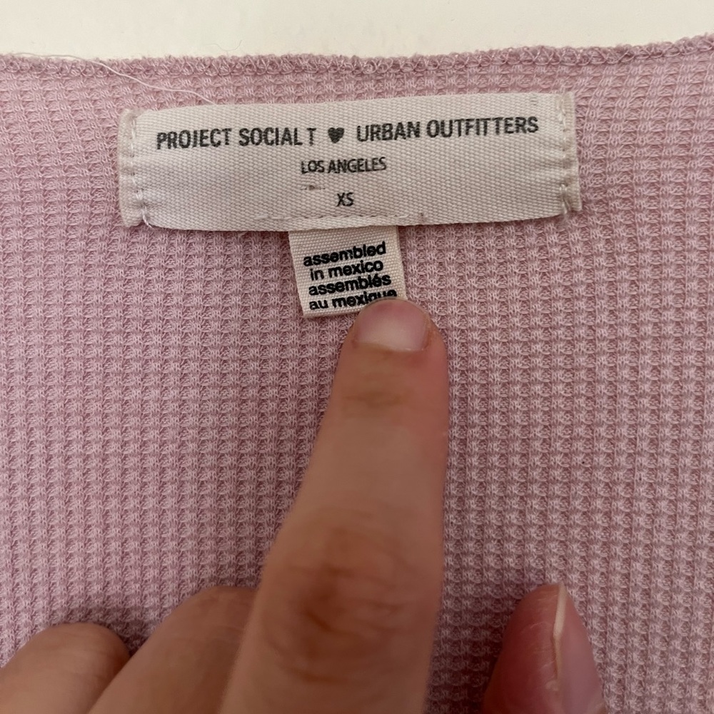 PST x UO mauve wrapped light sweater - Picture 5 of 5